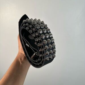 Funk Plus+ Studded Leather Belt Punk Goth Rock XL
